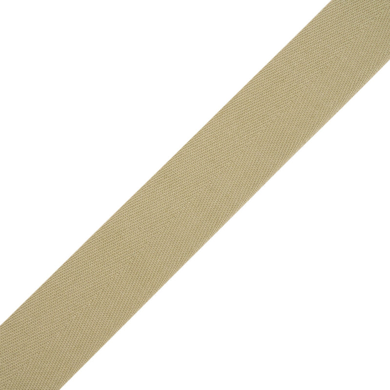 Tilly Studio Clay Herringbone Cotton Twill Tape - 25mm