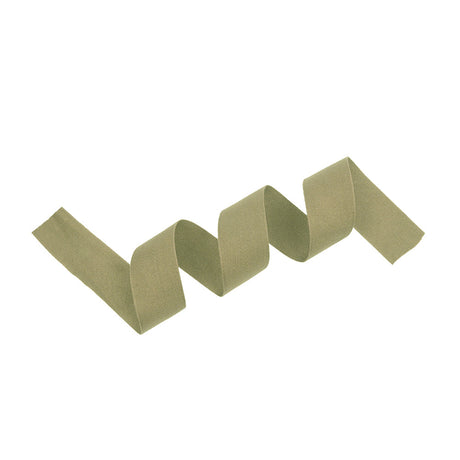 Tilly Camouflage Green Herringbone Cotton Twill Tape - 25mm