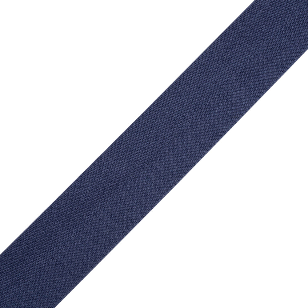 Tilly Purple Navy Herringbone Cotton Twill Tape - 25mm