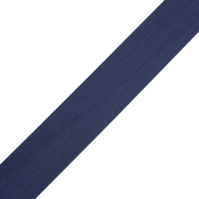 Tilly Purple Navy Herringbone Cotton Twill Tape - 25mm