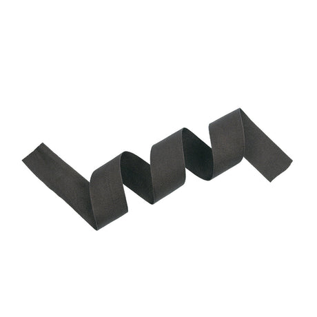 Tilly Shadow Gray Herringbone Cotton Twill Tape - 25mm