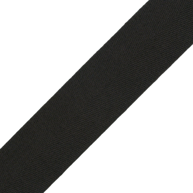 Tilly Caviar Herringbone Cotton Twill Tape - 25mm