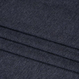 Cotton and Modal 1x1 Rib Knit - Heathered Navy Blue