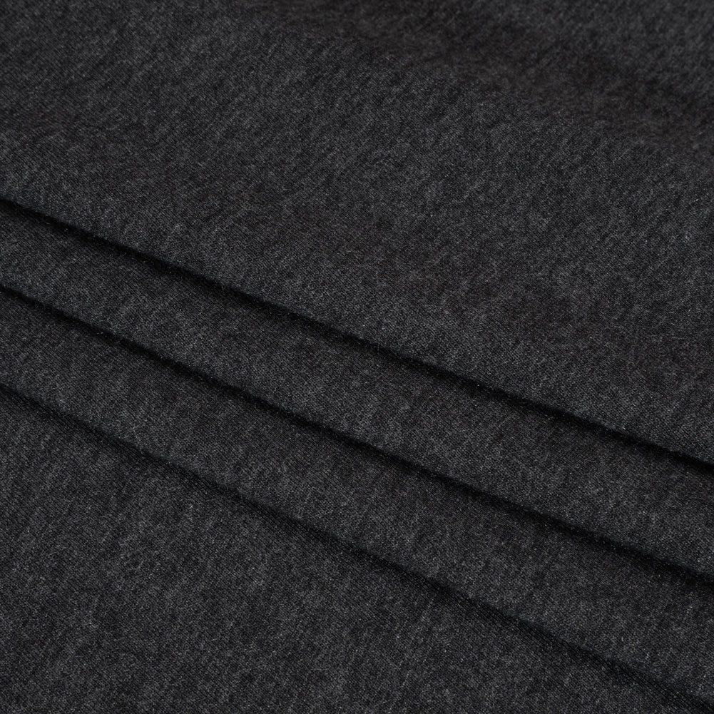 Cotton and Modal Jersey - Heathered Dark Gray