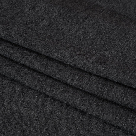 Cotton and Modal Jersey - Heathered Dark Gray