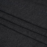 Cotton and Modal 1x1 Rib Knit - Heathered Dark Gray