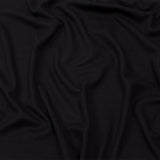 Black Rayon and Polyester Waffle Knit