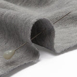 Heathered Light Gray Stretch Rayon French Terry