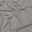 Heathered Light Gray Stretch Rayon French Terry