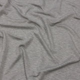 Heathered Light Gray Stretch Rayon French Terry