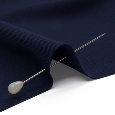 Navy Stretch Nylon Interlock Knit