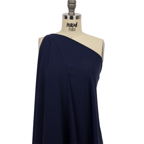 Navy Stretch Nylon Interlock Knit
