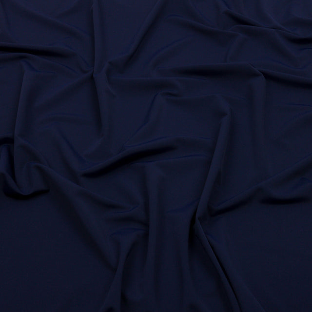 Navy Stretch Nylon Interlock Knit
