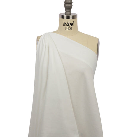 White Lightweight Polyester Sweatshirt Fleece