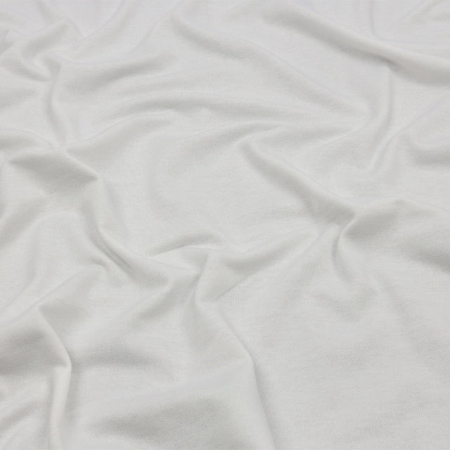 White Lightweight Polyester Sweatshirt Fleece