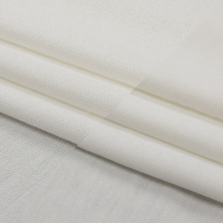 Off White Lightweight Polyester French Terry