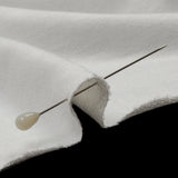 Off White Lightweight Polyester French Terry