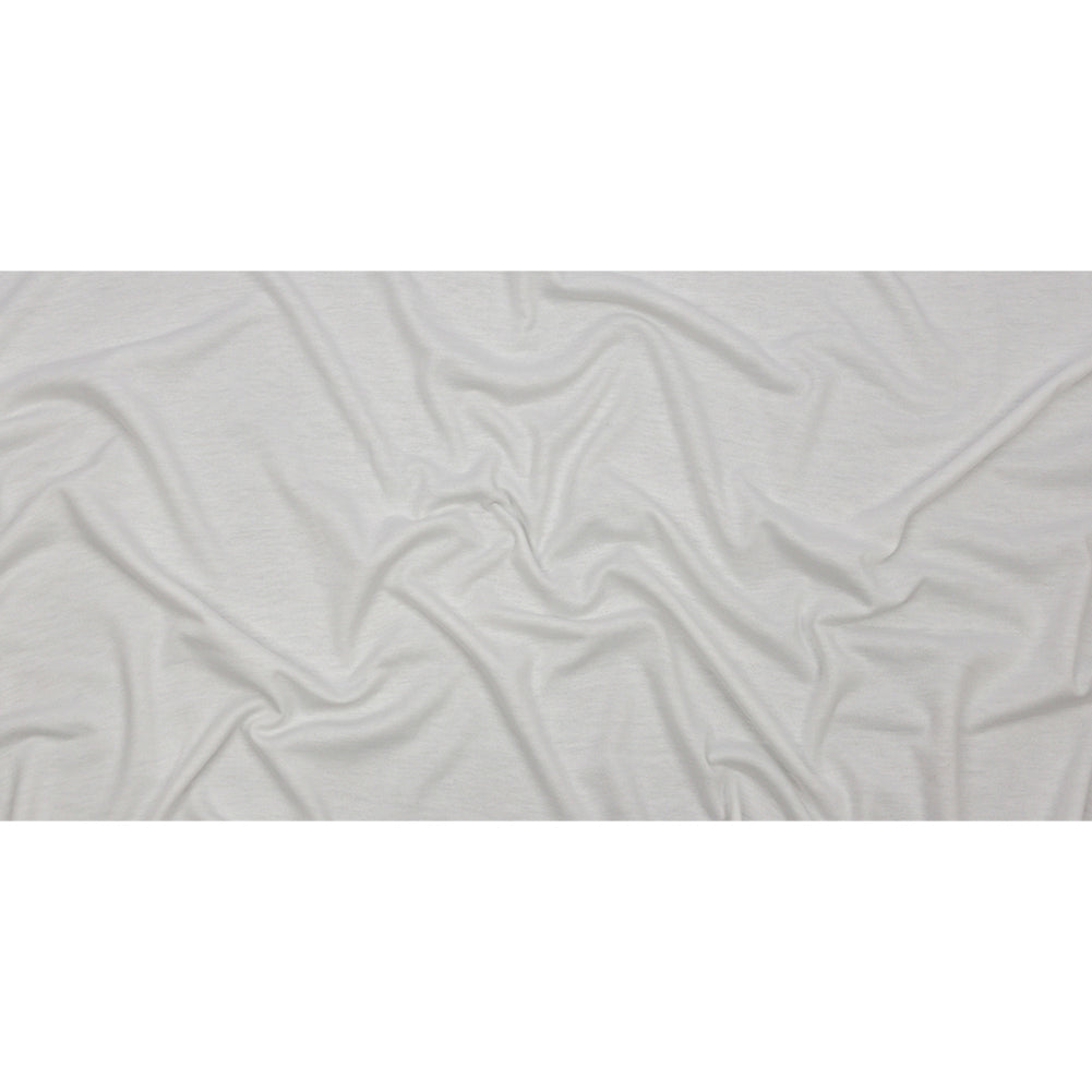 Off White Lightweight Polyester French Terry