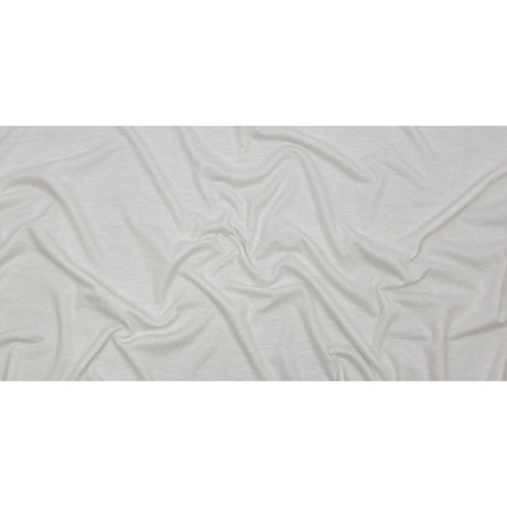 Off White Lightweight Polyester French Terry