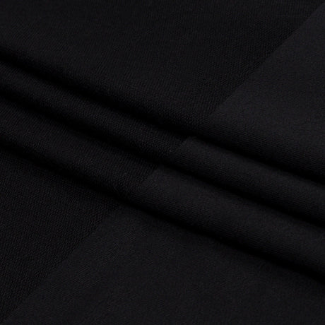 Black Stretch Rayon French Terry