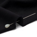 Black Stretch Rayon French Terry