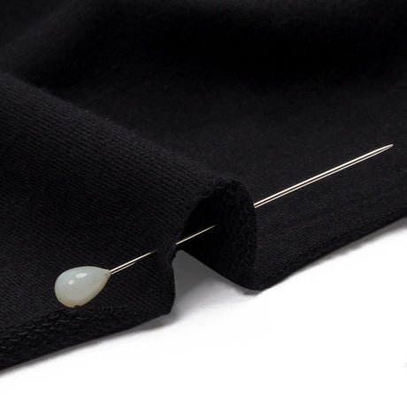 Black Stretch Rayon French Terry