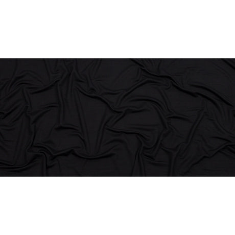 Black Stretch Rayon French Terry