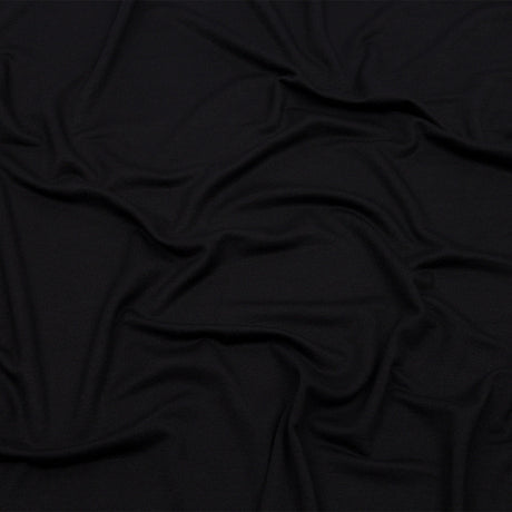 Black Stretch Rayon French Terry