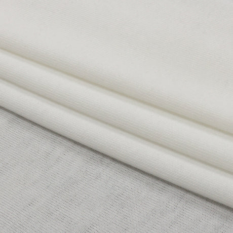 Off White Polyester Sweater Knit