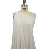 Off White Polyester Sweater Knit
