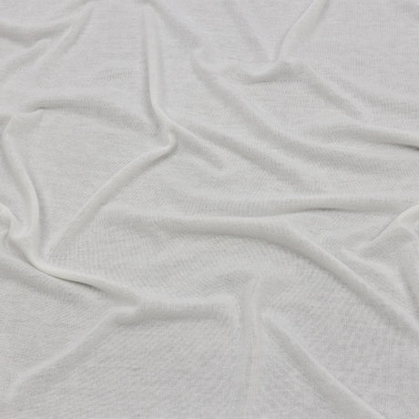Off White Polyester Sweater Knit