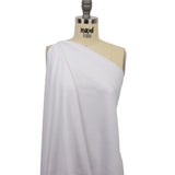 Off White Stretch Rayon French Terry