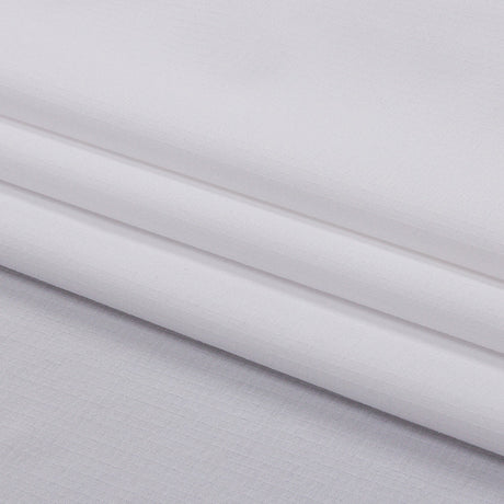 White Stretch Polyester Ripstop