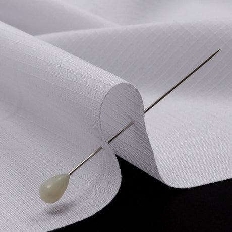 White Stretch Polyester Ripstop