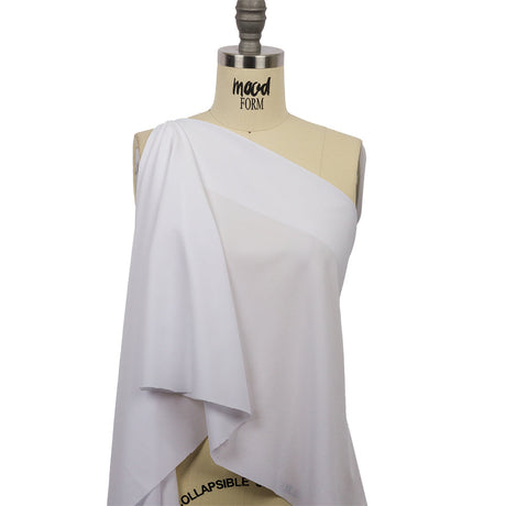 White Stretch Polyester Ripstop