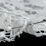 Stretch Lace - White Floral - Katerina Collection