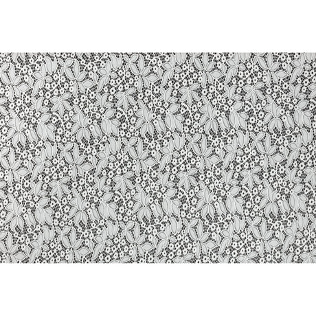 Stretch Lace - White Floral - Katerina Collection
