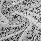 Stretch Lace - White Floral - Katerina Collection
