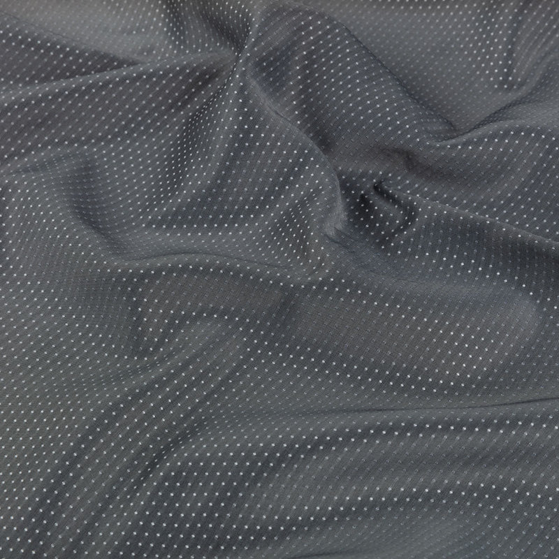 Joseph Abboud Silver and Gray Spots Viscose and Polyester Dobby
