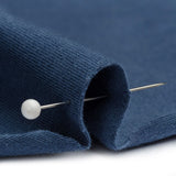 Muted Navy Stretch Cotton Jersey