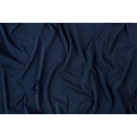 Muted Navy Stretch Cotton Jersey