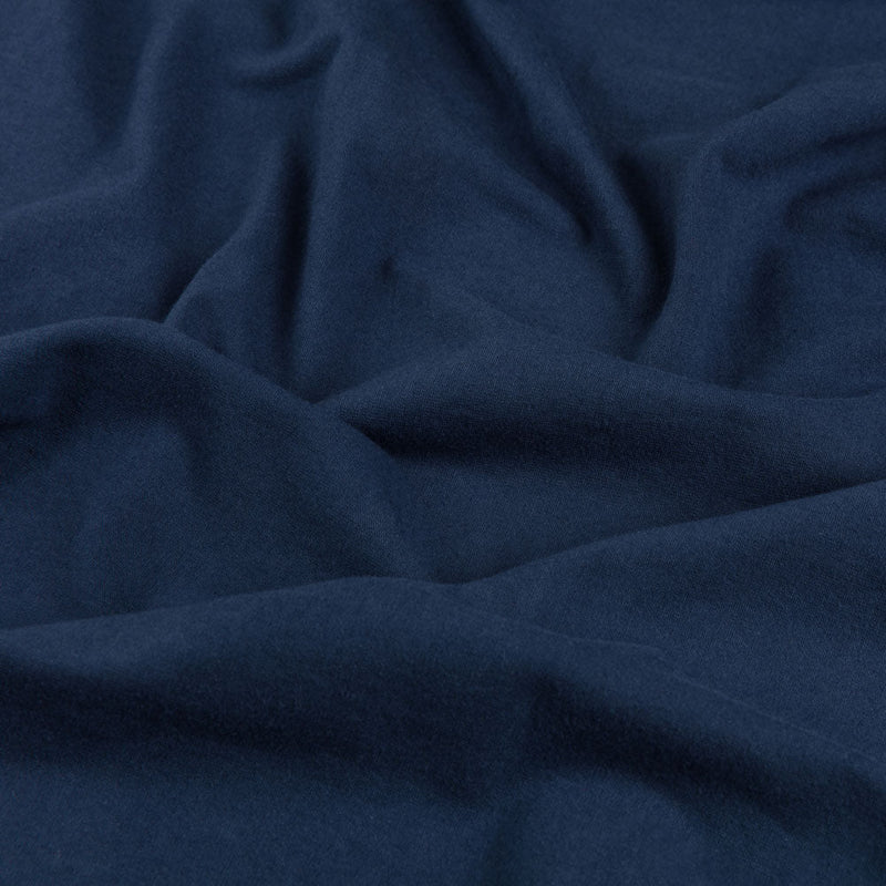 Muted Navy Stretch Cotton Jersey