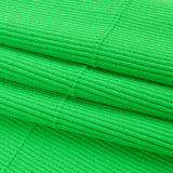 Grass Green Soft 2x2 Rib Knit Foldover Trim - 31" x 9"