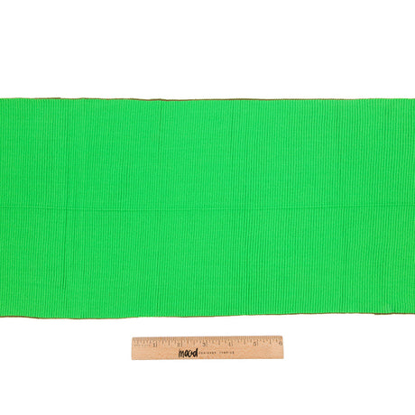 Grass Green Soft 2x2 Rib Knit Foldover Trim - 31" x 9"