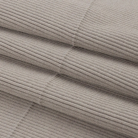Silver Gray 2x2 Rib Knit Foldover Trim - 8" x 30"