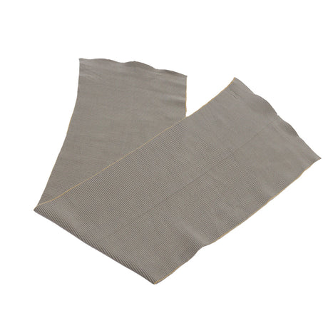 Silver Gray 2x2 Rib Knit Foldover Trim - 8" x 30"