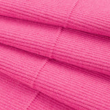 Bubblegum Pink 2x2 Rib Knit Foldover Trim - 37.5" x 7.5"