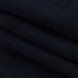 Navy 1x1 Foldover Rib Knit Trim - 37" x 3.75"