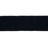 Navy 1x1 Foldover Rib Knit Trim - 37" x 3.75"