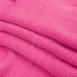 Bubblegum Pink Ruffled Foldover Rib Knit Trim - 37" x 6.5"